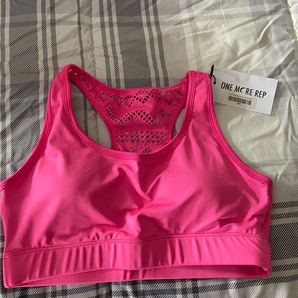 BNWT hot pink bomber bra